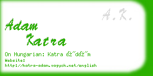 adam katra business card